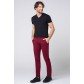 SPODNIE BAWEŁNIANE RALF BORDO 211 COMFORT SLIM