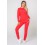TROUSERS AND SWEATSHIRT NEON RED