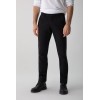 SPODNIE BAWEŁNIANE TREVOR CZARNY 211 COMFORT SLIM