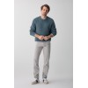 SPODNIE BAWEŁNIANE RM ŚMIETANA  211 COMFORT SLIM