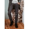 SPODNIE BAWEŁNIANE SEBASTIANO GREY 205 REGULAR