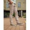 SPODNIE BAWEŁNIANE VALERIO BEIGE 219 SLIM